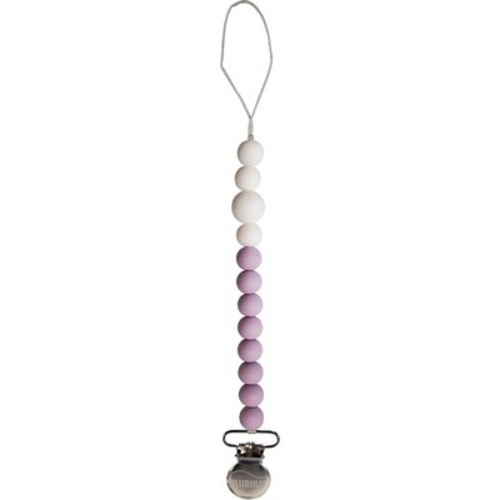 Ulubulu Silicone Teether & Pacifier Clip, Color: Lilac
