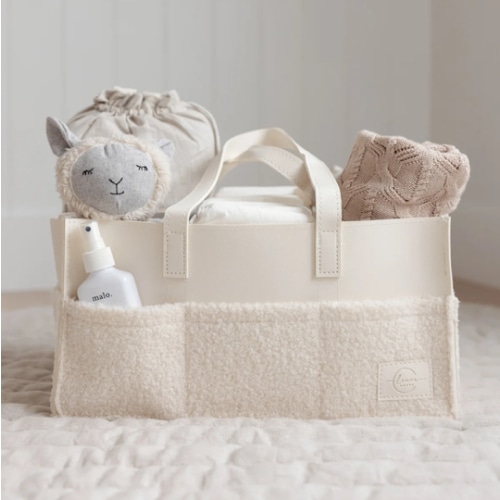 Nappy Caddy- Luxe Range- Snow