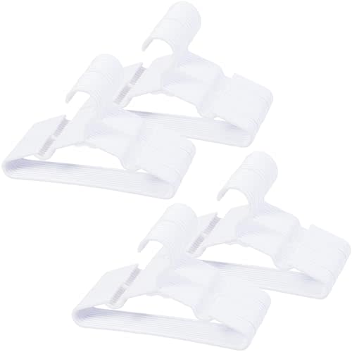 80 pcs White Baby Nursery Closet Hangers,Non-Slip Laundry Infant Pant Hanger for Newborn Clothes,Ultra-Thin Child Coat Hanger for Girl Boy Toddler Kid
