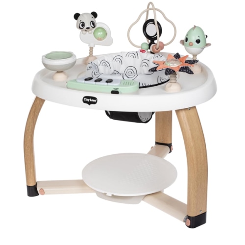 Tiny Love 5-in-1 Here I Grow Stationary Activity Center – Black & White Décor Collection, Black & White