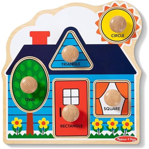 Melissa & Doug First Shapes Jumbo Knob Wooden Puzzle