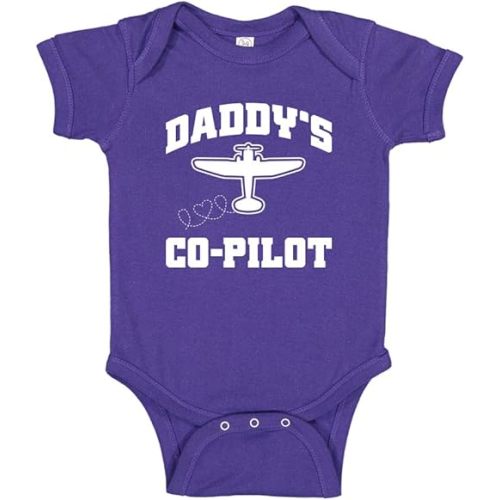 Daddy's Co-Pilot Funny Baby Bodysuit/Toddler T-Shirt for Daddy's Little Wingman