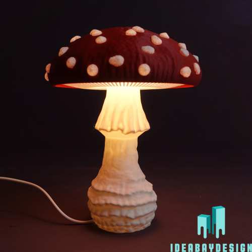 Fly agaric lamp Amanita lamp - The natural decorative lamp from the forest for your home, fits everywhere or as an autumn decoration