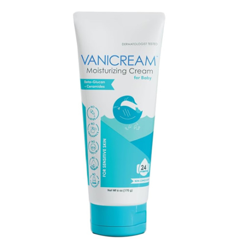 Vanicream Moisturizing Cream for Baby, 6 Oz, Gentle, Hydrating Baby Lotion with Beta-Glucan & Ceramides, Formulated without Common Irritants for Sensitive Skin, All Ages