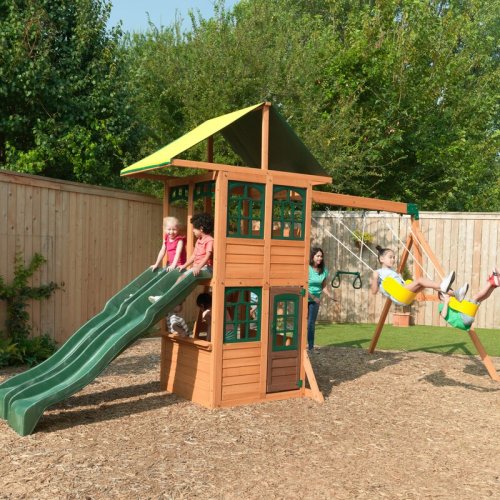 KidKraft Treasure Cove Wooden Swing Set & Reviews | Wayfair