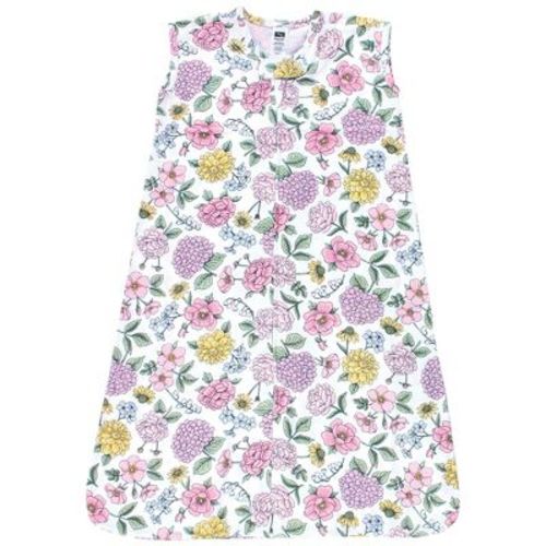Hudson Baby Infant Girl Cotton Sleeveless Wearable Sleeping Bag, Sack, Blanket, Vintage Blossom