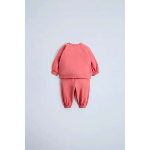 SWEATSHIRT AND JOGGER PANTS MATCHING SET - Pink | ZARA United States