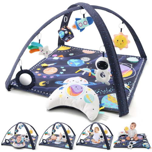 The Peanutshell Space 7-in-1 Activity Play Gym and Play Mat for Baby