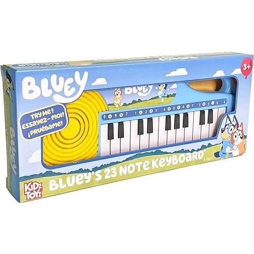 Bluey 23 Note Musical Keyboard - Portable Learn to Play Keyboard Musical Education Learning Toy for Toddlers and Preschoolers