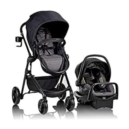 Amazon.com : Evenflo Pivot Modular Travel System with LiteMax Infant Car Seat with Anti-Rebound Bar (Casual Gray) : Baby