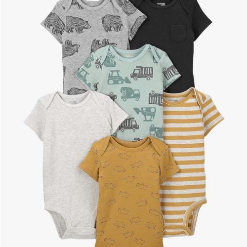 Simple Joys by Carter's Baby Boys' 6-Pack Short-Sleeve Bodysuit