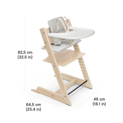 Tripp Trapp® Wood High Chair with Tray | Stokke® Online Shop