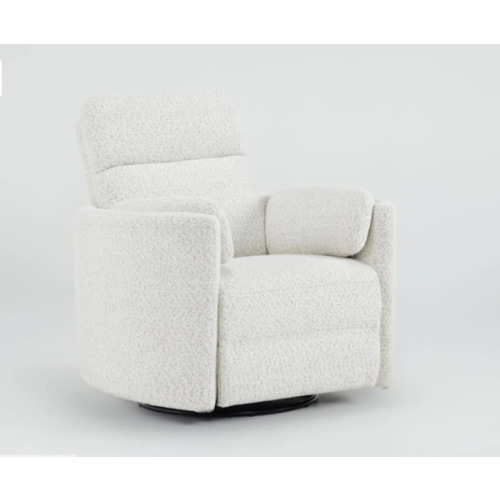 Rayna Snow Nursery Power Swivel Glider Recliner With USB | Living Spaces