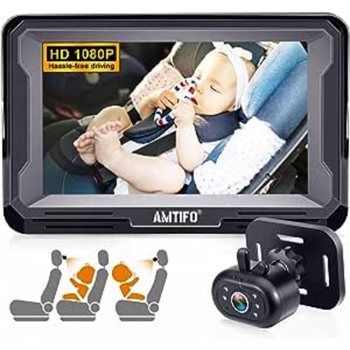 Amazon.com: AMTIFO Baby Car Camera Easy Install: Plug-Play 360 Rotation Backseat Camera 2 Kids Rear Facing Carseat Camera Clear Night Vision Car Baby Monitor : Baby