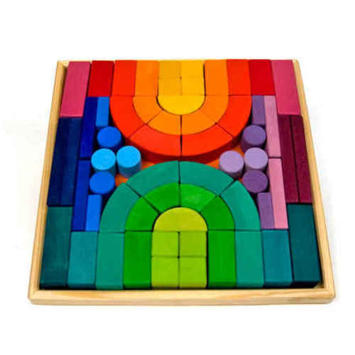Grimm's Wooden Toys | Romanesque Building Block Set