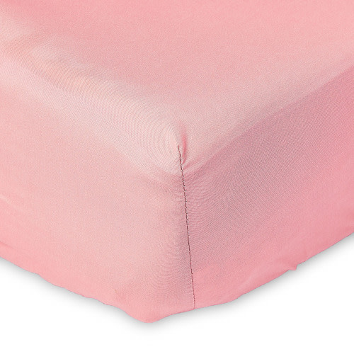 Parent's Choice 100% Cotton Infant Fitted Crib Sheet, Solid Pink