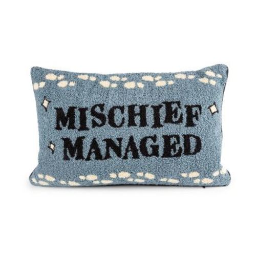 Harry Potter 'Mischief Managed' Throw Pillow Blue