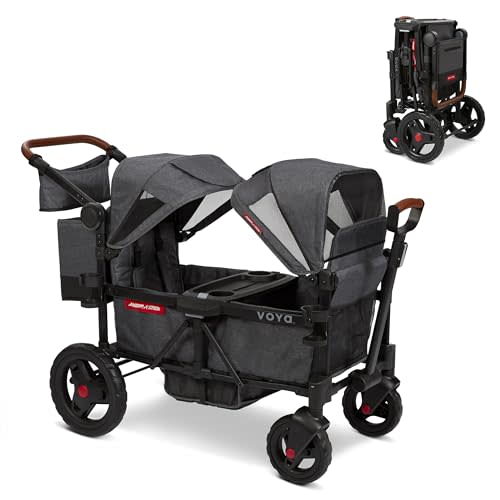 Radio Flyer Voya Stroller Wagon, 2 Seater Wagon Stroller