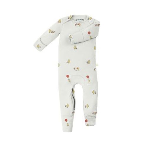 günamüna® Baby Bamboo Rayon Sleeper Pajama with DIAPER-ZiP, 0-3 months, Pooh
