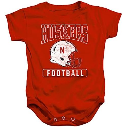 University of Nebraska Official Football Helmet Unisex Infant Snap Suit for Baby