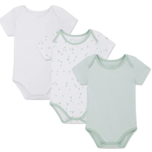 LAKE | Baby | Pima Cotton Pajamas | Parisian Green Baby Bodysuit Bundle