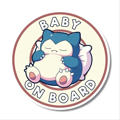 Baby On Board Sleepy Bear Sticker