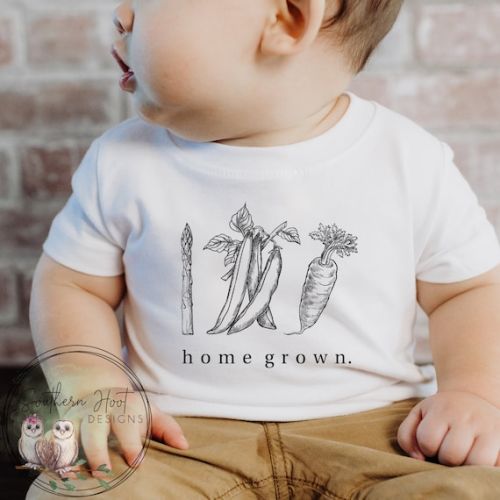 Home Grown Onesie®, Cute Baby Onesie®, Crops Shirt, Baby Shower Gift, Baby Gift, Natural Bodysuit, Naturalist, Minimalist, Trendy - Etsy
