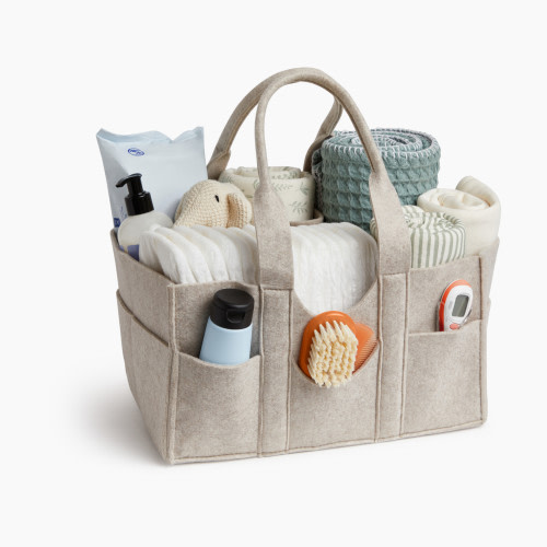 Sprucely Felt Diaper Caddy - Heather Oat, Medium