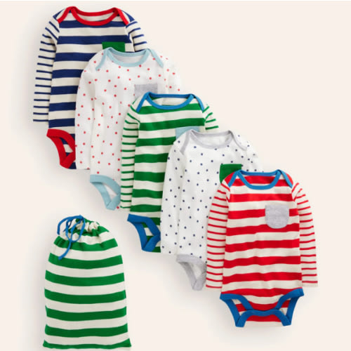 Striped 5 Pack Bodies-Multi Stripe | Boden USA