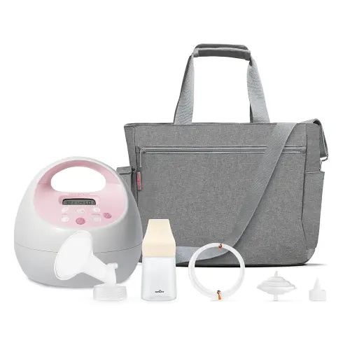 Spectra Baby S2 Plus Premier Electric Breast Pump with Grey Tote Premium Accessory Kit - 28 mm