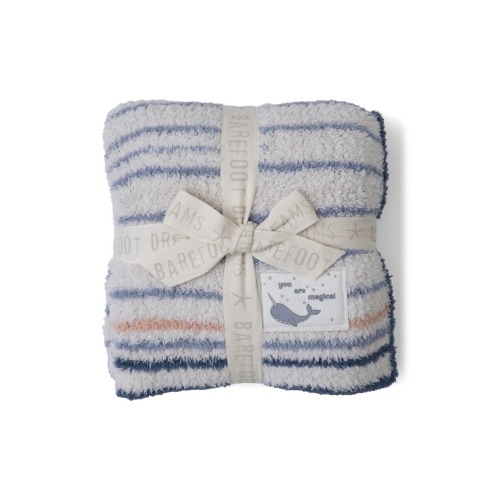 CozyChic® Narwhal Stripe Stroller Blanket