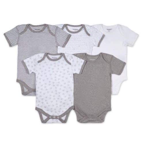 Organic Short Sleeve Baby Bodysuits Set of 5 | Burt's Bees Baby®