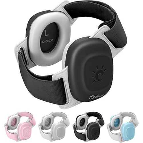 Orzbow Baby Ear Muffs Noise Cancelling, Adjustable Baby Noise Cancelling Headphones - CE & ANSI Certified, Toddler Ear Protection for Infant Newborn 3-48 Months, 25dB Sound Reduction, Black