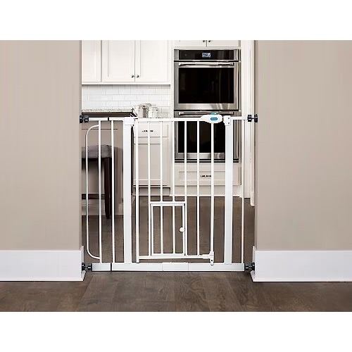 Extra Wide Walk-Thru Baby Gate with Pet Door - Chewy.com