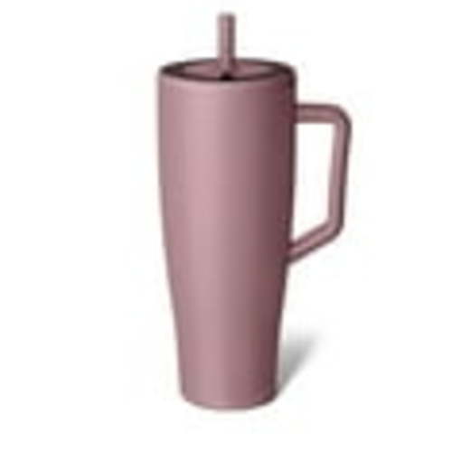 BrüMate Era 40 oz Tumbler with Handle and Straw | 100% Leakproof Insulated Tumbler with Lid and Straw | Made of Stainless Steel | Cup Holder Friendly Base | 40oz (Hot Pink)