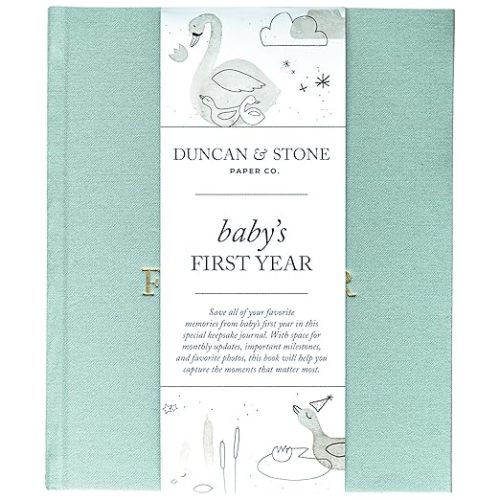 Baby First Year Book (Sage Green)