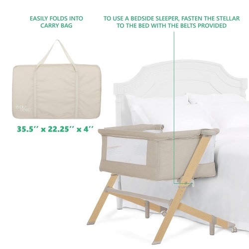 Evolur Stellar Bassinet and Bedside Sleeper