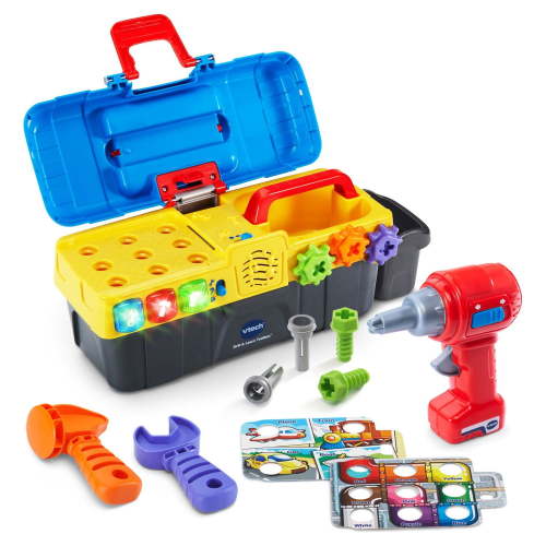 VTech, Drill and Learn Toolbox, RRK150, with Working Drill and Tools