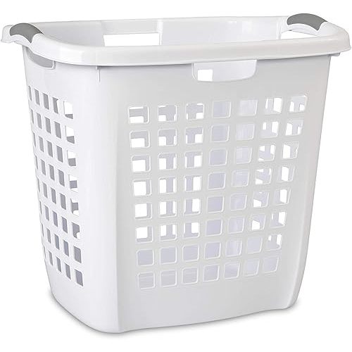 STERILITE 12258004 Carry Hamper, 19-7/8", White