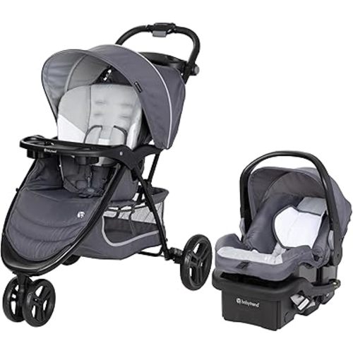 Baby Trend EZ Ride Travel System with EZ-Lift™ Infant Car Seat, Dash Grey