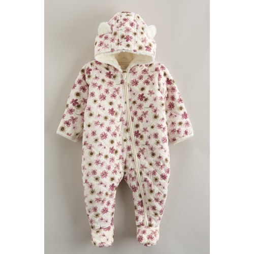 Hooded Quilted Fleece Lined Bunting