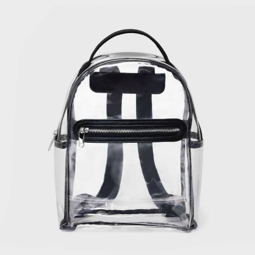 10.5" Mini Dome Backpack - Wild Fable™ Clear: College Use, Zip Closure