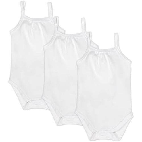 HonestBaby Cami Bodysuits One-piece 100% Organic Cotton for Baby Girls