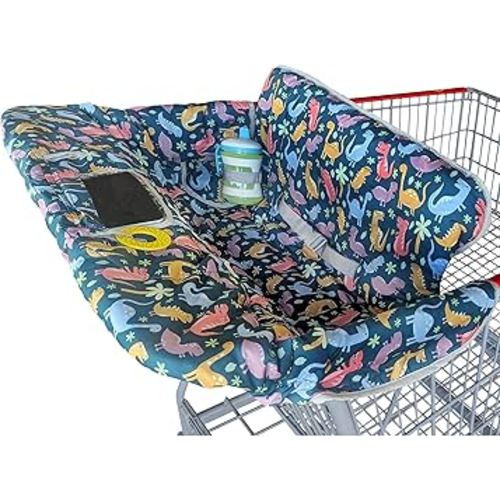 Suessie Shopping Cart Cover and High Chair Cover, Dinosaurs