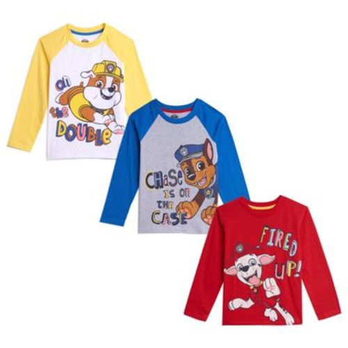 PAW Patrol Marshall Rubble Chase Toddler Boys 3 Pack Graphic T-Shirts Multicolored 4T