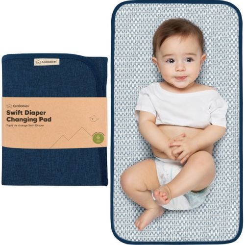Keababies Swift Diaper Changing Pad, Portable Waterproof Diaper Changing Pad For Baby, Travel Changing Pad For Diaper Bag (rainbow)