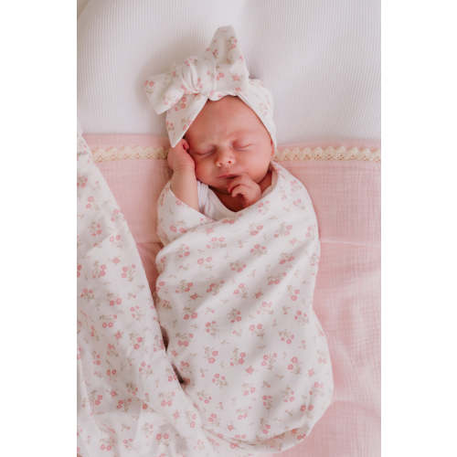 Swaddle Set | Paisley Peony – Little and Fern