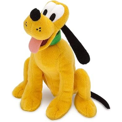 Disney Store Official Pluto Plush - Red - Mini Bean Bag - 9½ Inches, Iconic Mickey and Friends Toy Character, Features Structured Ears and Embroidered Details, Suitable for All Ages 0+ Toy Figure