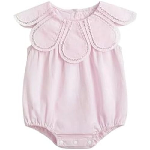 Newborn Baby Girl Floral Romper Infant Sleeveless Solid Jumpsuit Summer Playwear Bodysuit