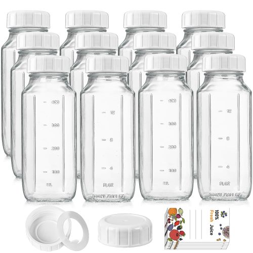 16 Oz Glass Bottle With Scale Mark and Free Pour Spout